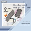 FEDEE Linen Corrugated Long Strip Bath Towel